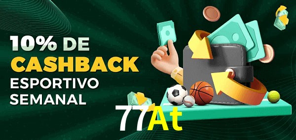 10% de bônus de cashback na 77At